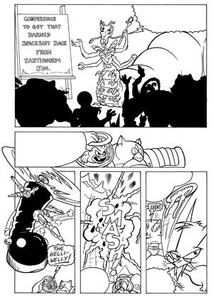 Earth Worm Jim Issue 2 Page 3 © Wizards Keep