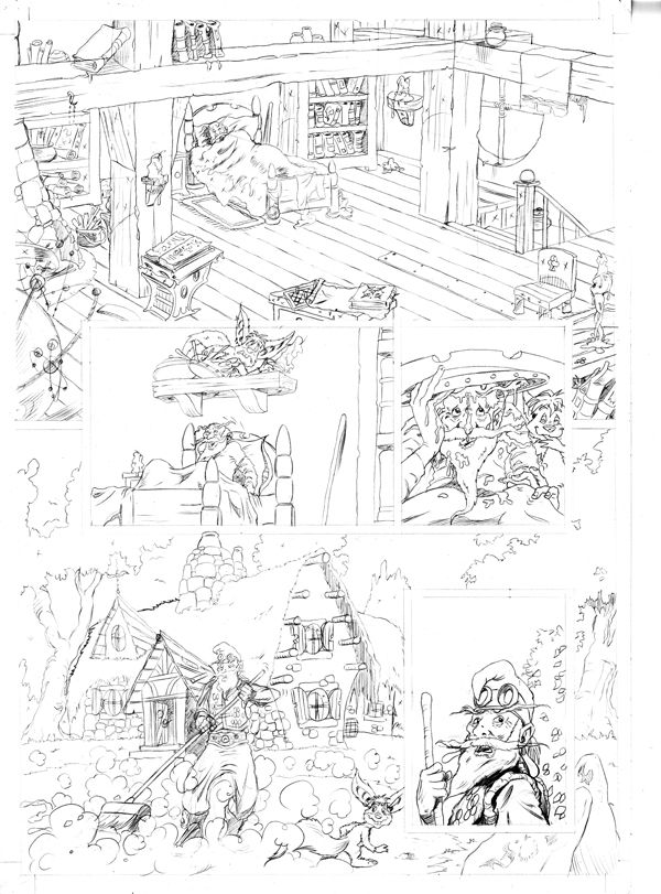 Worlds End - Graphic Novel - Page 01 - Pencil Art