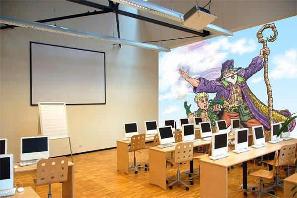 Mural Artz School Computer Classroom after